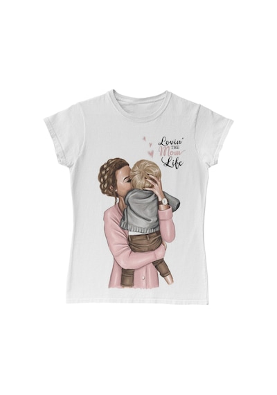 Mom Life Anneler Günü Beyaz Kadın Tshirt 001