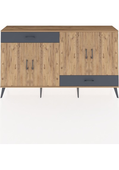 Arges Konsol 5 Raflı 2 Çekmeceli 4 Kapaklı 176x30x99 Çam-çam/antr Çam-çam/antrasit Arges Konsol 5 Raflı 2 Çekmeceli 4 Kapaklı 176x30x99 Çam-çam/antr Çam-çam/antrasit