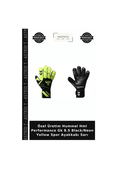 Astrid T Özel Üretim Hummel Hml Performance Gk 8.5 Black/neon Yellow Spor Ayakkabı Sarı Çok Renkli
