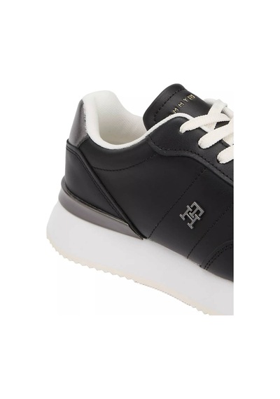 Tommy Hilfiger Kadın Metalik Detaylı Chic Fashion Runner Sneaker - Siyah Triple Black
