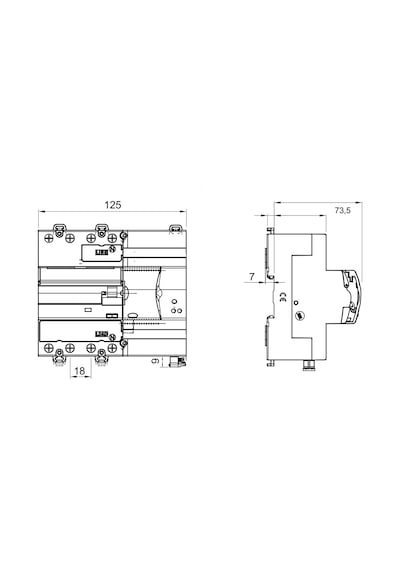 Gewiss GW90967-GWD4102  4x25A 30mA Restart Kaçak Akım Rölesi