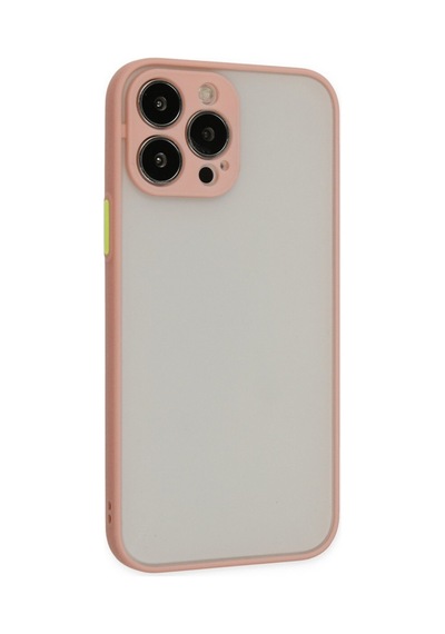 Apple iPhone Uyumlu 13 Pro Max Kılıf Montreal Silikon Kapak - Pembe Bz8683140307776
