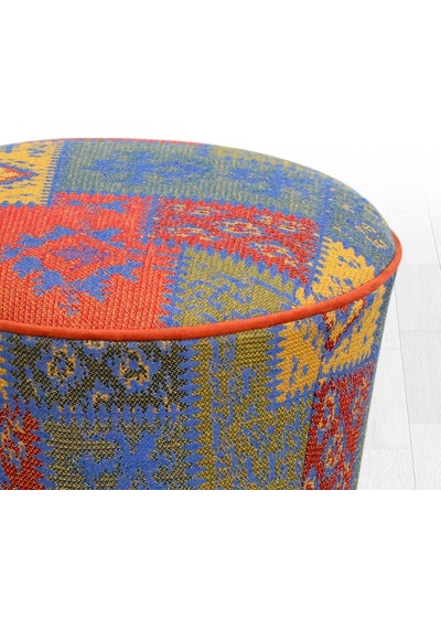 Lorencehome Rug Puf - Kilim Desen - Mavi