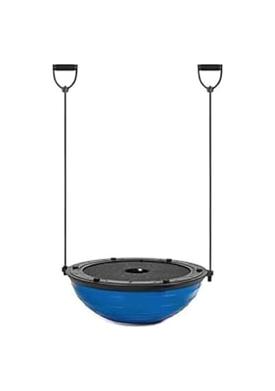 Slipt Bosuball Yarım Denge Topu, Pilates Aleti, Direnç Lastikli, Mavi, 46cm