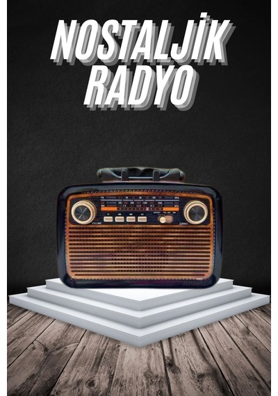 Eskitme Nostalji Tasarımlı Bluetoothlu Nostalji Radyo Ahşap Nostaljik Görünümlü 81367541