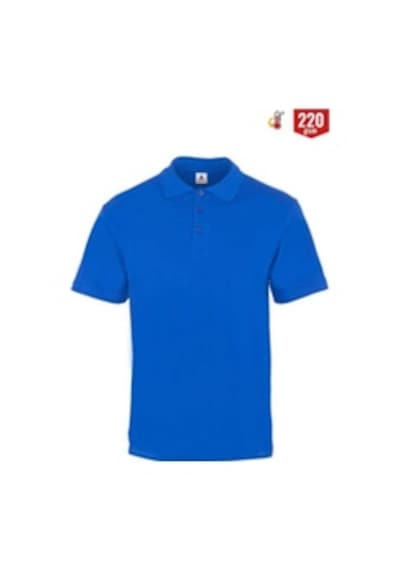 Myform 8103 Comfort Polo Yaka Pıque T-shirt- Saks Mavi Çok Renkli
