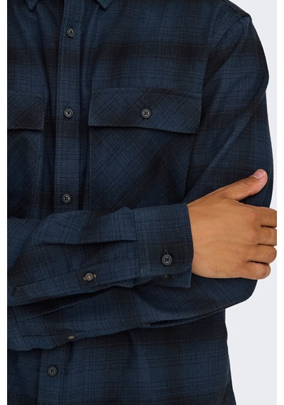 Only & Sons Erkek Onsmatt Uzun Kollu Regular Fit %100 Pamuk Gömlek 22030127 Lacivert Lacivert Only & Sons Erkek Onsmatt Uzun Kollu Regular Fit %100 Pamuk Gömlek 22030127 Lacivert Lacivert