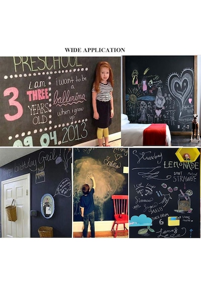 Roco Paper Çıkarılabilir Kara Tahta Blackboard Sticker Duvar Çıka