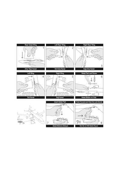 Zekupp - Maket Uçak - Boeing 737-800 1/100 - SİYAH ÖZEL TASARIM Model Uçak