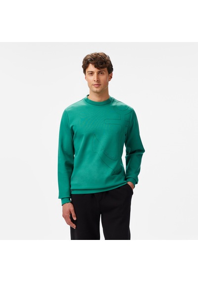 Nautica Erkek Yeşil Regular Fit Sweatshirt Düz K55009t Yeşil