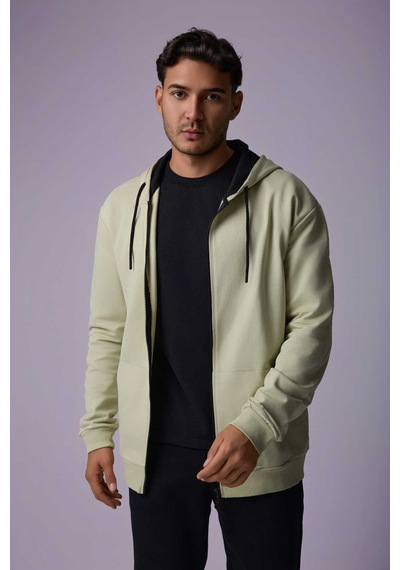 Defys Defy S Erkek Oversize Kapüşonlu Fermuarlı Cepli Sweatshirt Açık Yeşil - 527577758 Açık Yeşil Defys Defy S Erkek Oversize Kapüşonlu Fermuarlı Cepli Sweatshirt Açık Yeşil - 527577758 Açık Yeşil