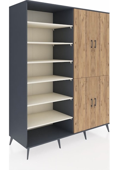 Kronos Gardrop 8 Raflı 4 Kapaklı 2 Askılı 176x59x221 Antrasit-çam/aytaşı Çam/aytaşı Kronos Gardrop 8 Raflı 4 Kapaklı 2 Askılı 176x59x221 Antrasit-çam/aytaşı Çam/aytaşı