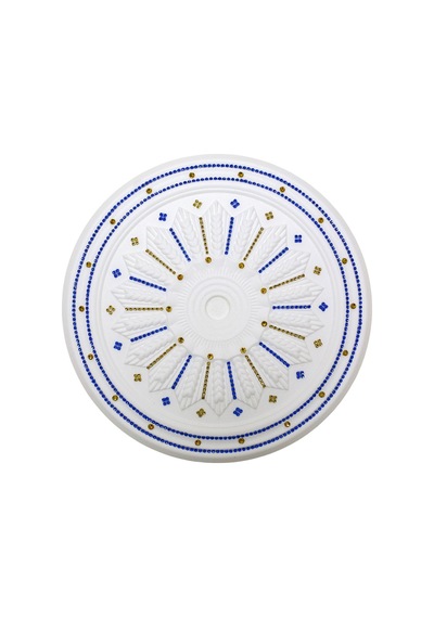 Başak Desenli Taşlı Stropiyer Tavan Göbeği - 40 Cm