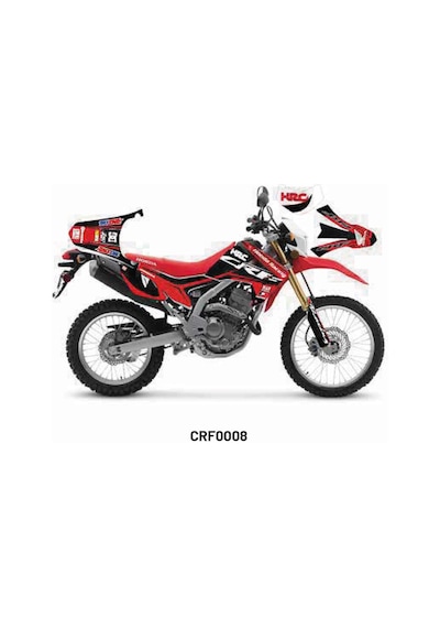 Honda Crf250 Rally "racing" Tasarım Motosiklet Sticker Etiket Kaplama Modeli