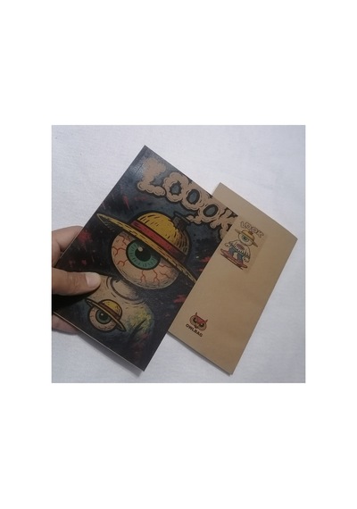 Owl Bag Özel Tasarım Vıntage Görünümlü Look Eye Desenli Defter Çok Renklı