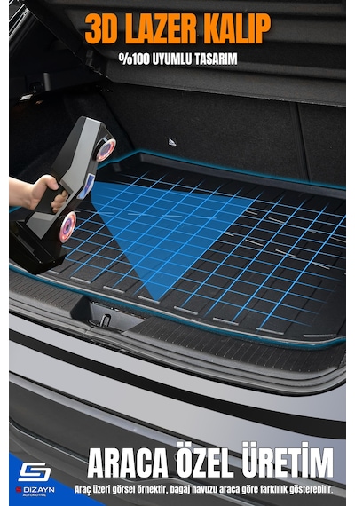 S-dizayn Audi A4 3d Pro Bagaj Havuzu 2016-2025 A+ Kalite