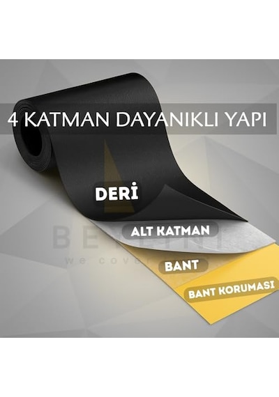 27kids Beylını Deri Tamir Kiti Kendinden Yapışkanlı Dayanıklı Uzun Ömürlü Su Geçirmez Onarım Kiti Siyah, 50x120 Açık Bej