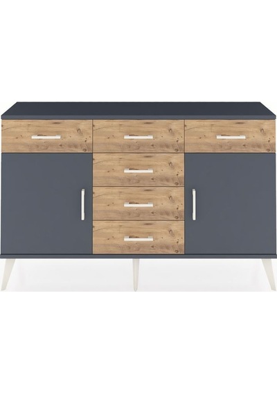 Arges Konsol 2 Raflı 6 Çekmeceli 2 Kapaklı 132x30x83 Antrasit-antrasit/çam Antrasit/çam Arges Konsol 2 Raflı 6 Çekmeceli 2 Kapaklı 132x30x83 Antrasit-antrasit/çam Antrasit/çam