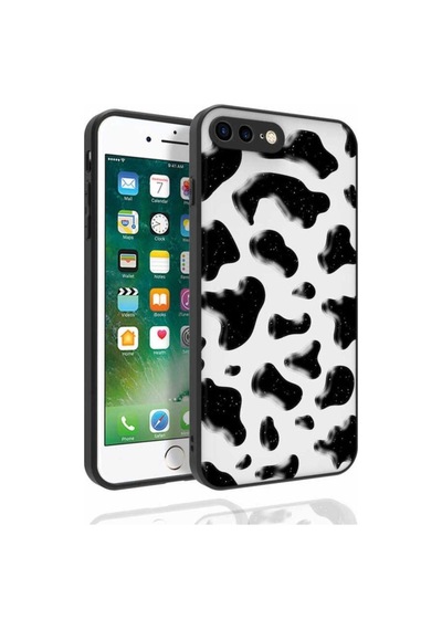 Apple Uyumlu iPhone 7 Plus Kılıf Desenli Kamera Korumalı Parlak Zore Nora Kapak NO2