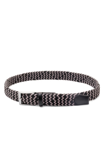 Pierre Cardin Multi Renk Örgü Erkek Kemer En 3,5 Cm Pc-1745 Siyah - Arduvaz