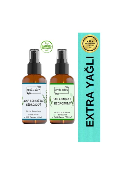 Biberiye Suyu Ve Adaçayı Suyu Seti - Canlandırıcı 2x100ml