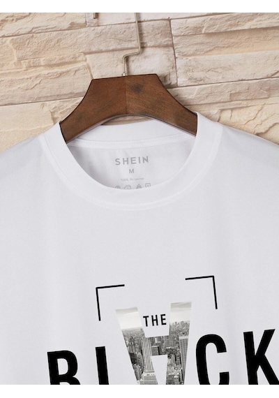 Startmore Unisex Oversize %100 Pamuk Blackk Baskılı Beyaz