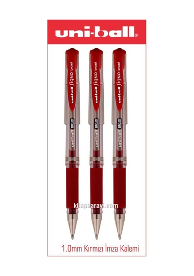 Uniball Signo Broad 1.0 Mm Kırmızı İmza Kalemi 3 Adet Um-153