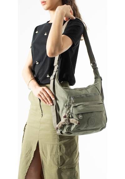 Baginn İster Sırt İster Omuz İster Çapraz Askılı Fonksiyonel Kullanım Kadın Çantası 28 28 Cm 571 Collection Bej