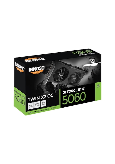 Inno3d Geforce Rtx 5060 Twın X2 Oc V2 8gb Gddr7 128bit Dlss 4 Ekran Kartı