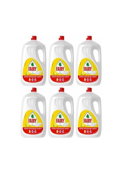 Fairy Limonlu Sıvı Bulaşık Deterjanı 6 x 2600 ML