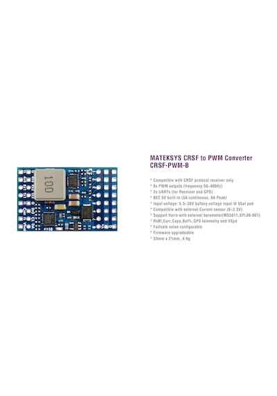 MATEK CRSF to PWM Converter CRSF-PWM-B
