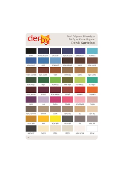Derby Deri Mont Boyası ve Sabitleme Cilası 100 G Set
