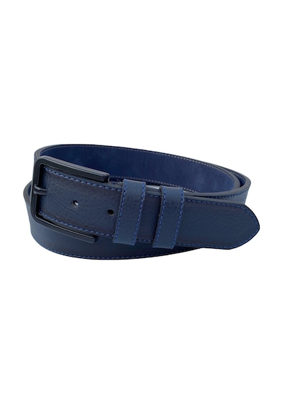 Süzer Deri Lacivert Suni Deri Mavi Dikişli Model 4 Cm.lik Unisex Spor Kemer - 9047 Lacivert