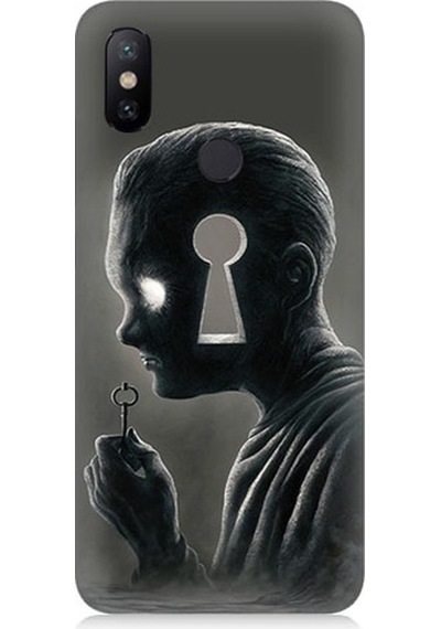 Xiaomi Redmi Note 6 Pro Uyumlu Zihnin Anahtarı Desenli Silikon Kılıf