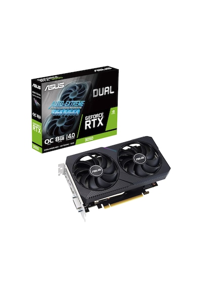 Asus NVIDIA GeForce RTX 3050 Dual V2 OC DUAL-RTX3050-O8G-V2 8 GB GDDR6 128 Bit Ekran Kartı
