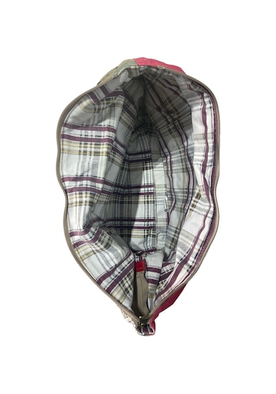 Vintage Salaş Çok Renkli Orta Boy Günlük Seyahat Gezi Omuz Çantası 36cmx34cm Pembe