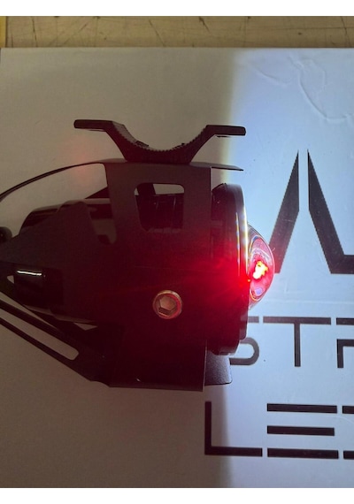 U7 Motosiklet Sis Farı Mercekli, Büyük Kafesli, Sarı Angel Işıklı Led