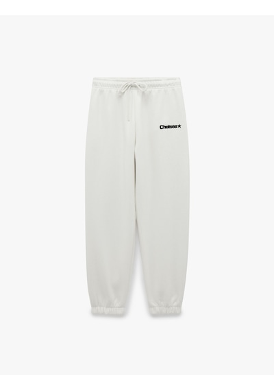 Koton Rahat Kalıp Baskılı Lastikli Paça Simli Şardonlu Jogger Eşofman Altı Ekru 7wal40048ık Koton Rahat Kalıp Baskılı Lastikli Paça Simli Şardonlu Jogger Eşofman Altı Ekru 7wal40048ık