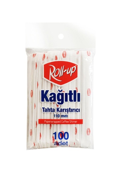 Roll-up Tekli Sarım Ahşap Karıştırıcı 100'lü 11 Cm - 6 Adet Tarı