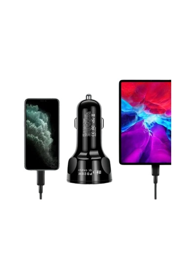 Polygold Pg-88 55w Hızlı Araç Şarj Cihazı -çift Çıkışlı Type-c Ve Usb