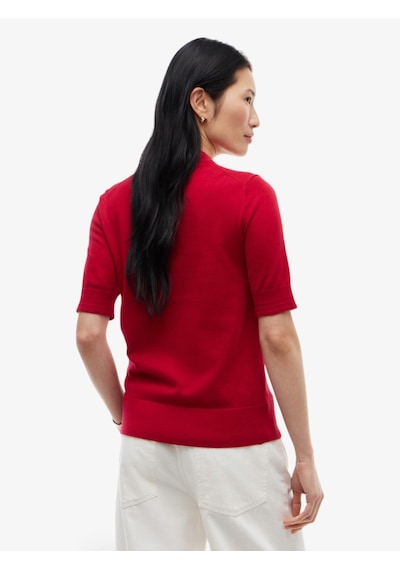 Tommy Hilfiger Cotton Jersey Fıne C-nk Ss Swt Kadın Kırmızı Kazak - Ww0ww49705 Tommy Hilfiger Cotton Jersey Fıne C-nk Ss Swt Kadın Kırmızı Kazak - Ww0ww49705