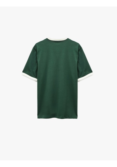 Koton Regular Fit Kısa Kollu Biyeli Bisiklet Yaka Pamuklu Baskılı Tişört Yeşil 6sam10092mk Yeşil Koton Regular Fit Kısa Kollu Biyeli Bisiklet Yaka Pamuklu Baskılı Tişört Yeşil 6sam10092mk Yeşil