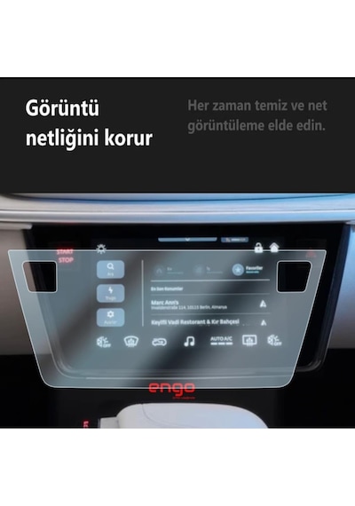 Togg T10f Kumanda 8 İnç İle Uyumlu Ekran Koruyucu 9h Parlak Nano Şeffaf Belirtilmemiş