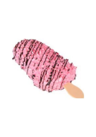 Yapay Dondurma Çilekli Pembe 6x12 Cm Çok Renkli