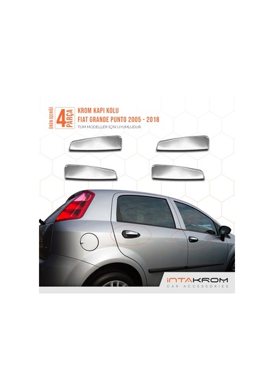 intakrom Fiat Grande Punto Kapı Kolu İç 4 Parça 2005 ve Üzeri
