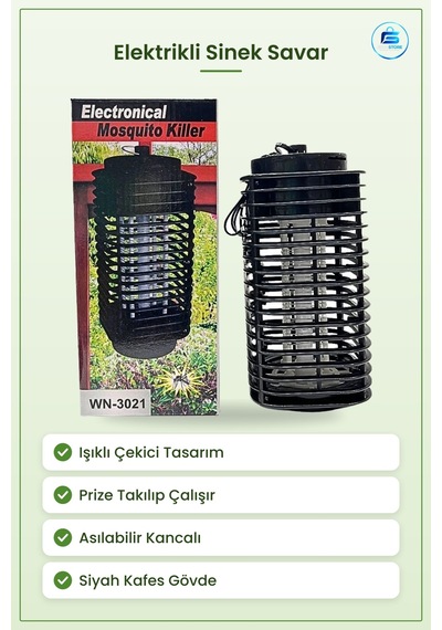 Elektrikli Sinek Savar Işıklı Tuzak Sineklere Karşı Kovucu Ev Bah