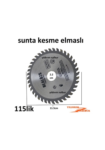 Sunta Kesme Elmaslı 115Lik Daire Testere Odun Kesme Ağaç Kesme Te