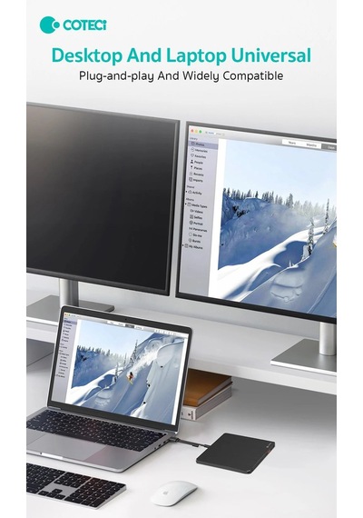Özel Seri Coteci Çift Bağlantılı Usb 2.0 Type-c Harici Dvd Rw Yazıcı Çalışma Cihaz Medya