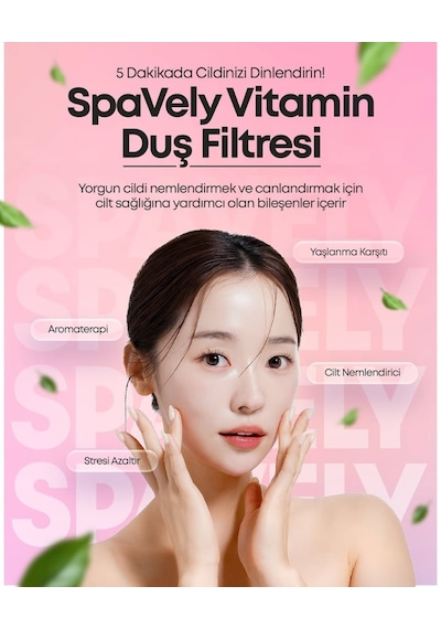 Spavely Duş Filtresi Gül Esanslı - Klor Ve Kireç Karşıtı, Kokulu, C Vitaminli 150 Gr