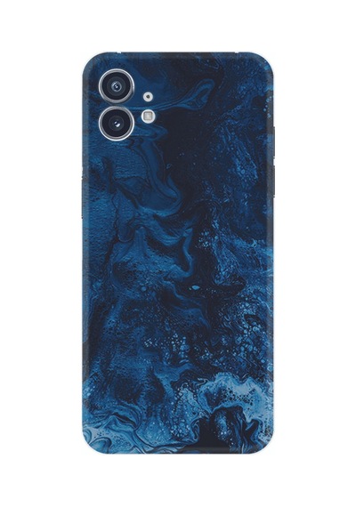Nothing Phone 2 Kılıf Silikon Desen Özel Seri Blue Zigzag 1687